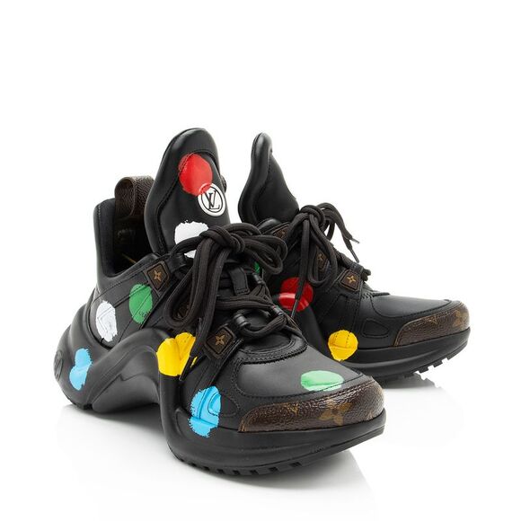 Louis Vuitton x YK Monogram Canvas Dots Archlight Sneakers - Size 7 / 37 - Picture 2 of 8